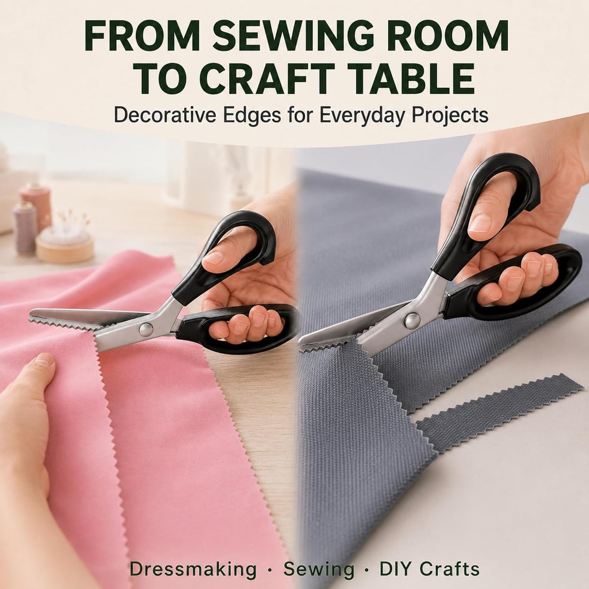 Zig Zag Scissors for Fabric Cutting