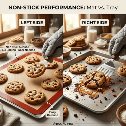 Reusable Non-Stick Baking & Roasting Mat(2 Pcs)