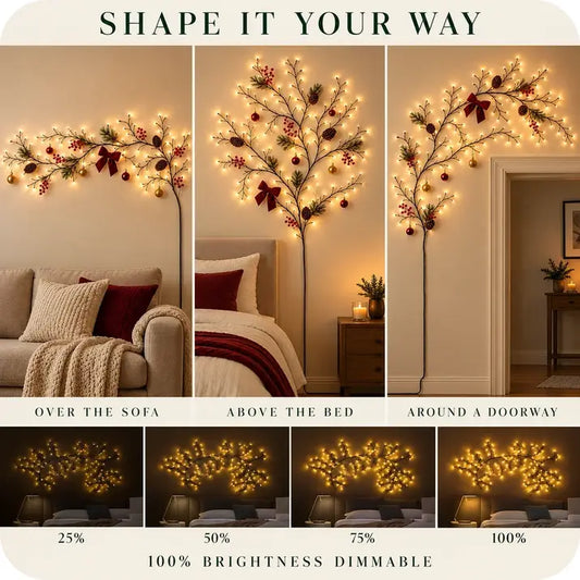 Enchanted Willow Vine Lights Tree For Christmas