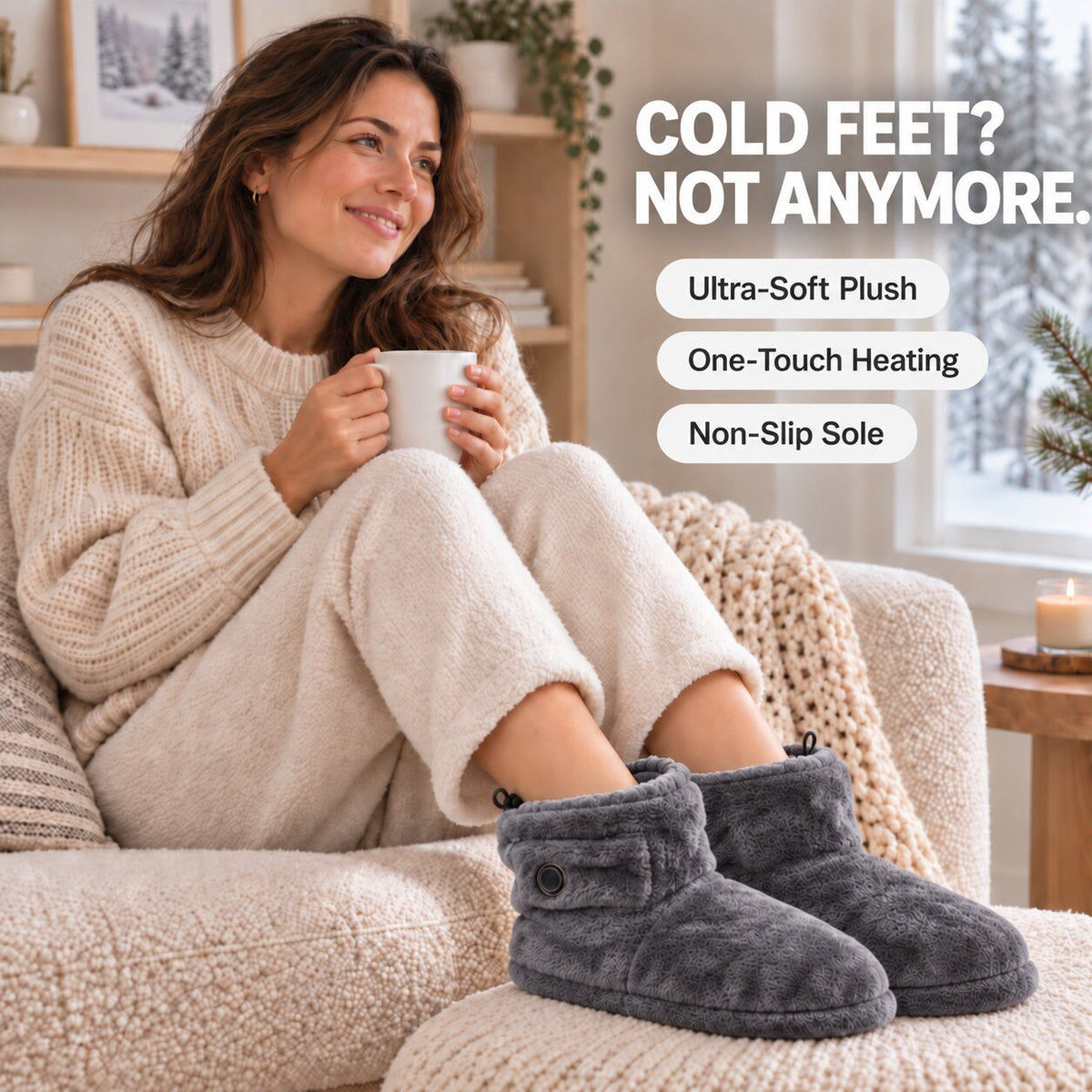 CozyStep Heated Boots -Freesize