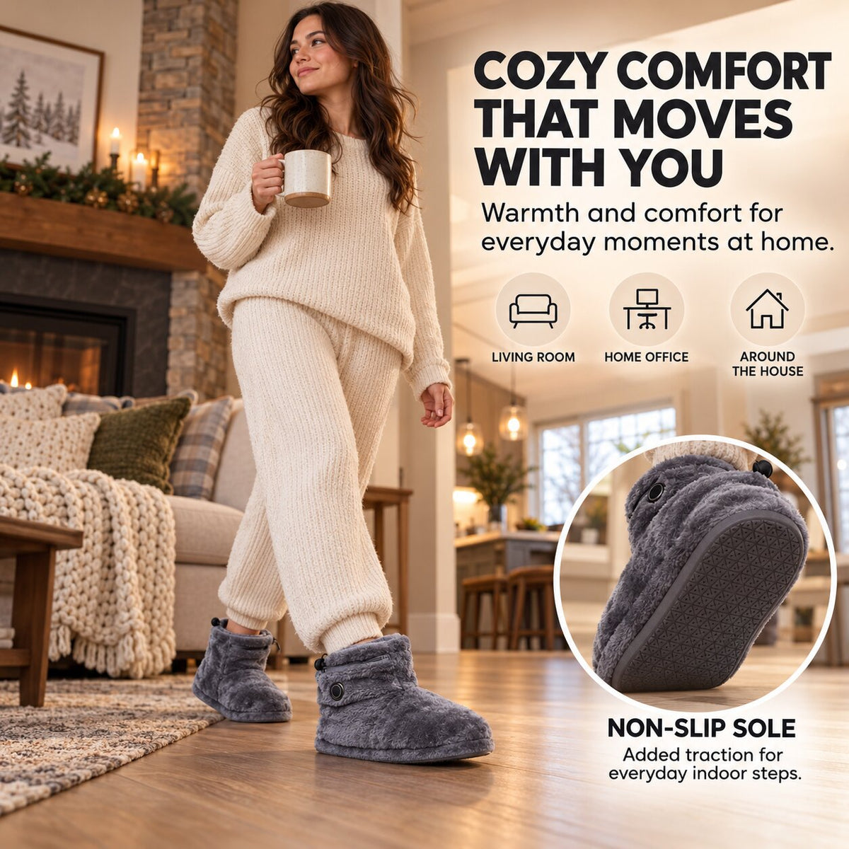 CozyStep Heated Boots -Freesize