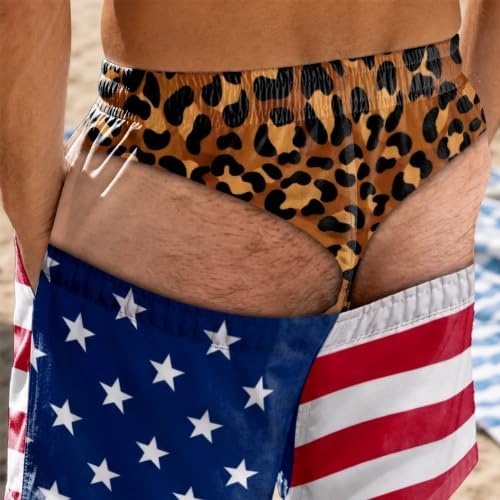 Funny Patriotic Men Swim Trunks