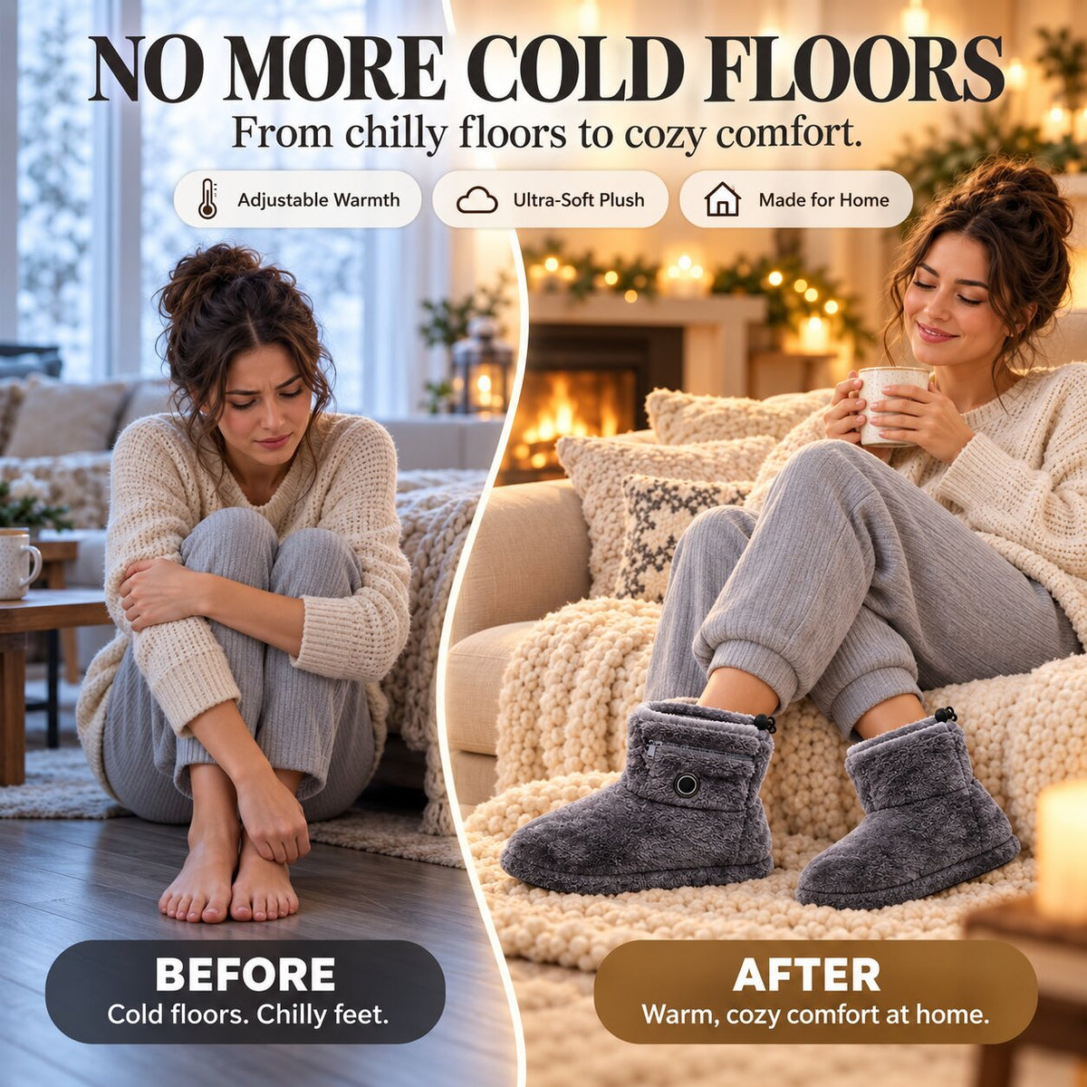 CozyStep Heated Boots -Freesize