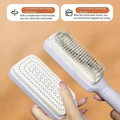One-click Clean Hair Brushes for Women