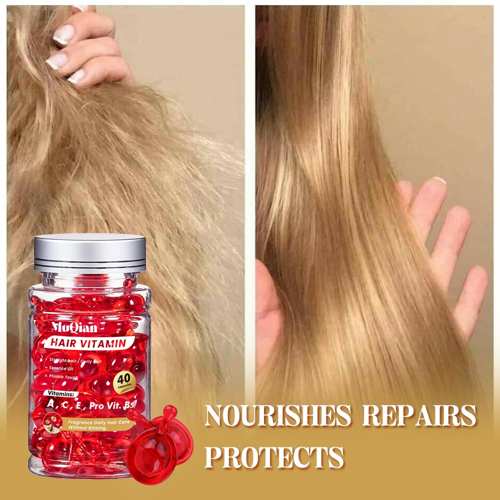 Hair Vitamins Moroccan Oil Capsules for Women & Men