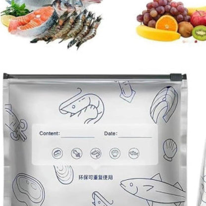 Reusable Ziplock Food Storage Bags(10 Pcs)
