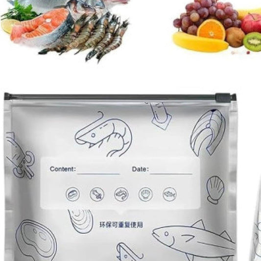 Reusable Ziplock Food Storage Bags(10 Pcs)