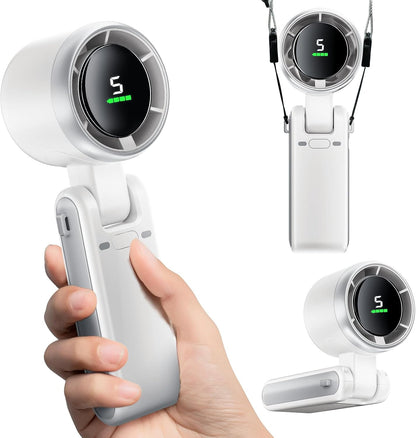Foldable Powerful Winds Turbo Fan, 10000mAh Battery & 50000RPM Speed