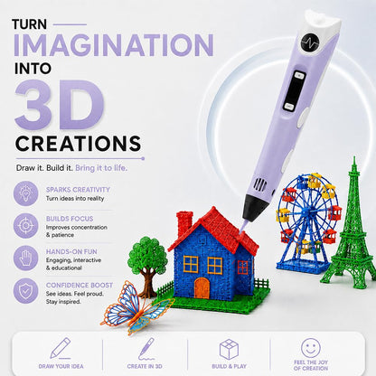 3D Printing Pen Kit for Kids & Adults