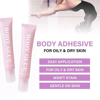 Body Adhesive Glue, Skin Safe Liquid Fashion