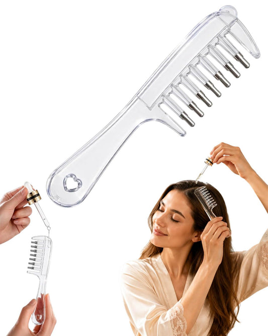 Wide Tooth Comb with Oil Applicator Hair Care