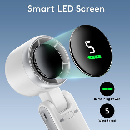 Foldable Powerful Winds Turbo Fan, 10000mAh Battery & 50000RPM Speed