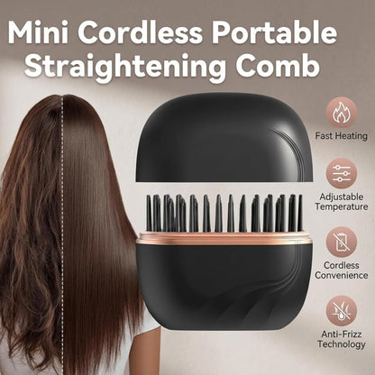 Portable Rechargeable Hair Straightening Comb