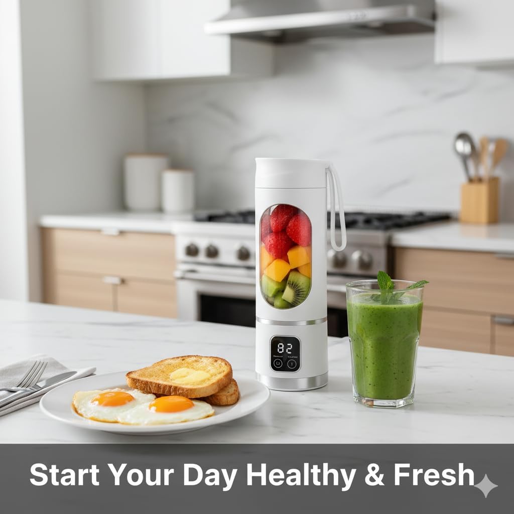 Portable Blender 500ml USB Personal for Shakes Smoothies