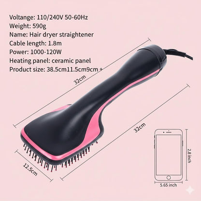 2-in-1 Hair Dryer Brush & Hot Air Styling Brush