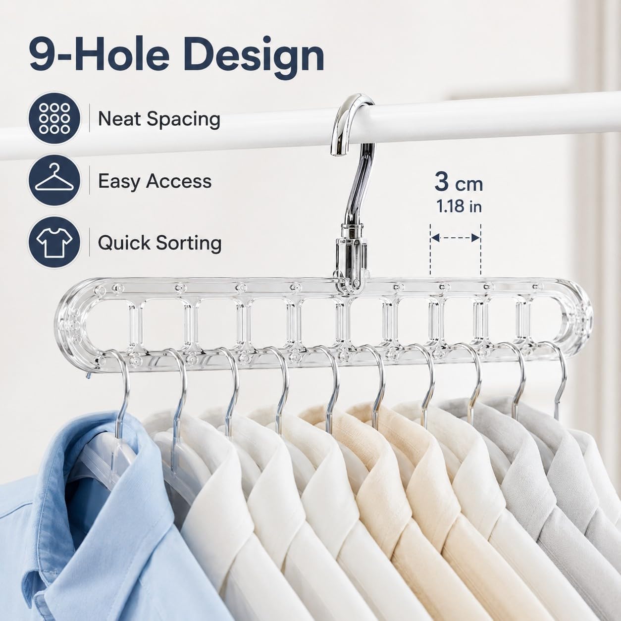 9 in 1 Space Saving Clothes Hanger(2Pcs)