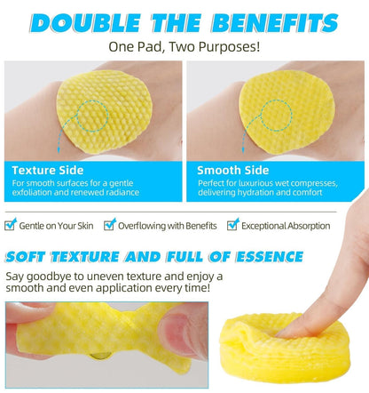 Turmeric Cleansing Pads – Brightening Face Wipes for Glowing Skin(60Pcs)