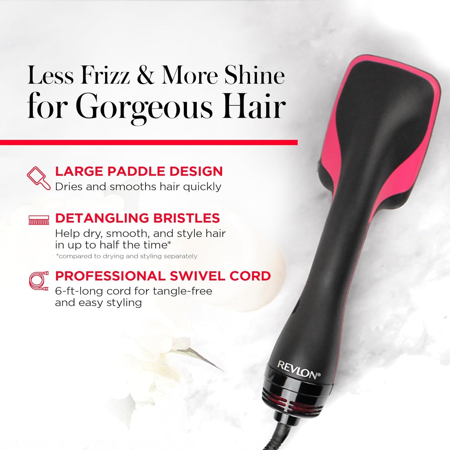 2-in-1 Hair Dryer Brush & Hot Air Styling Brush