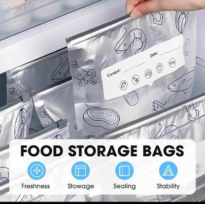 Reusable Ziplock Food Storage Bags(10 Pcs)