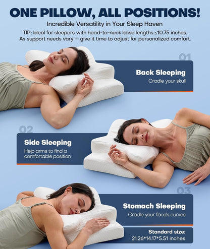 Ultra Pain Relief Cooling Pillow for Neck Support