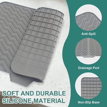 Silicone Dish Drying Mat for Kitchen Countertop