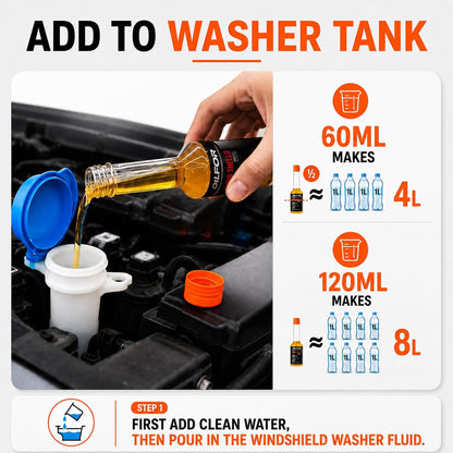 Concentrated Windshield Washer Fluid for Car Auto Windows