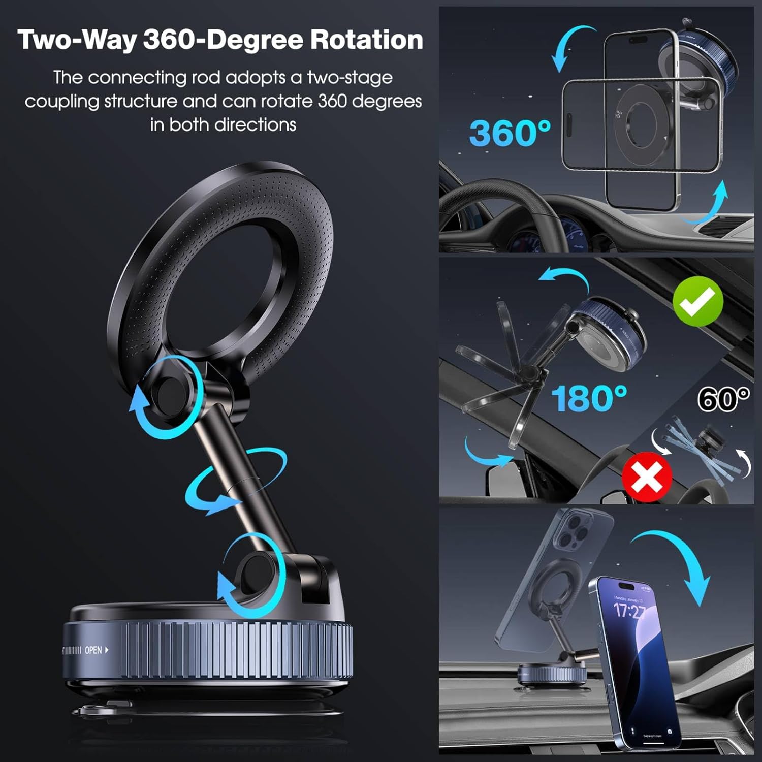 Magnetic Car Phone Holder for Magsafe