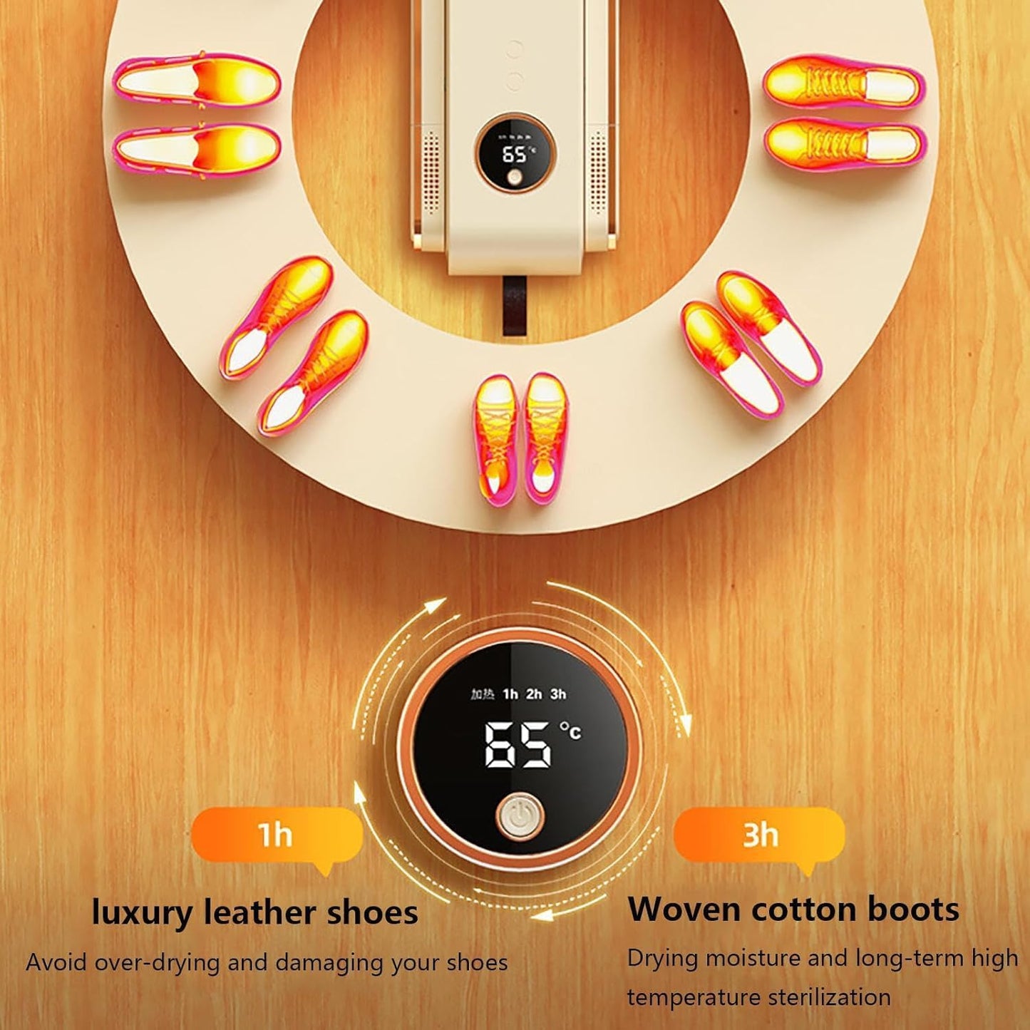 Dry Wet Shoes with 360°Heat Blower