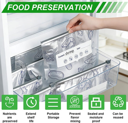 Reusable Ziplock Food Storage Bags(10 Pcs)
