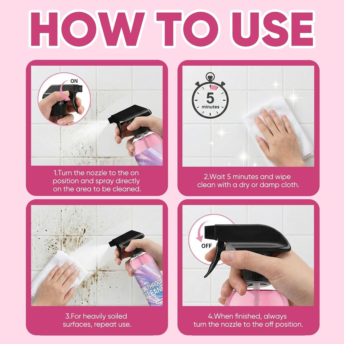 Bathroom Descaler Foam Cleaner