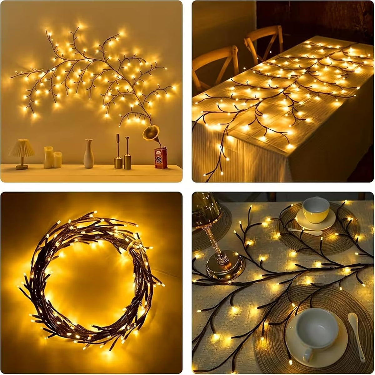 Enchanted Willow Vine Lights Tree For Christmas