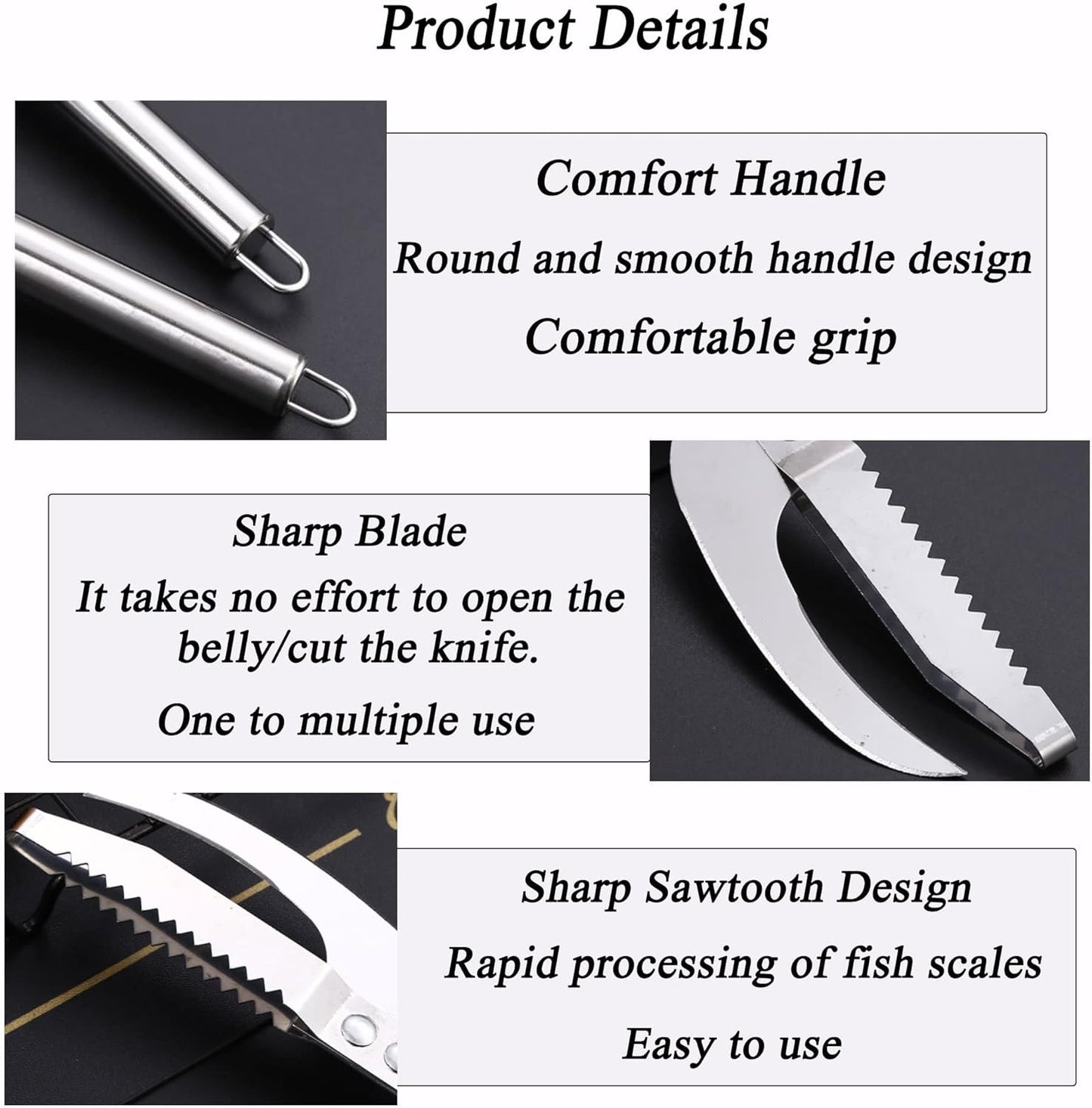 3 In 1 Fish Knife &  scale remover