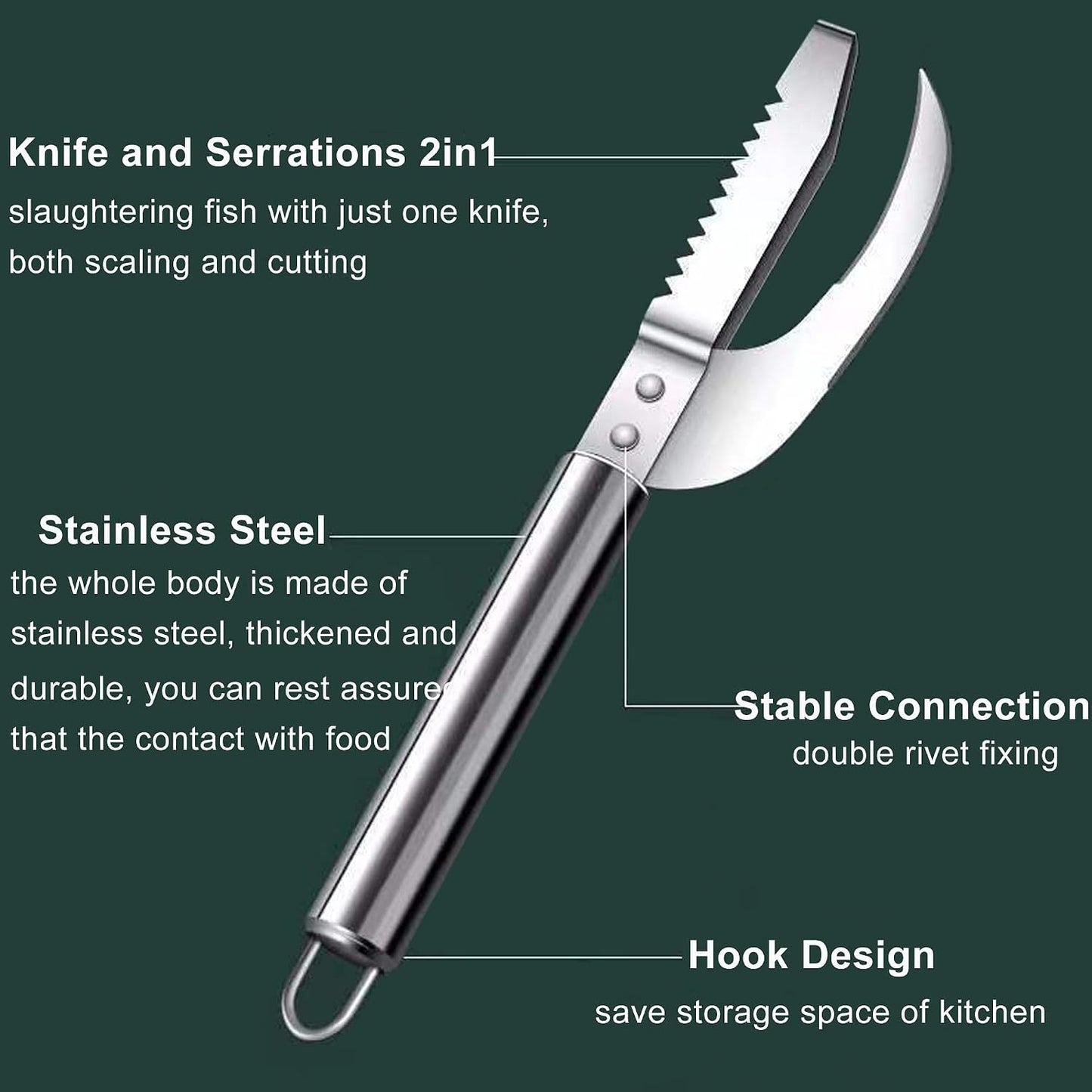 3 In 1 Fish Knife &  scale remover