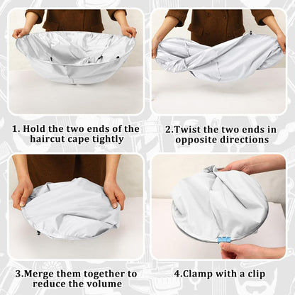 Foldable Haircut Umbrella Cape for Adults