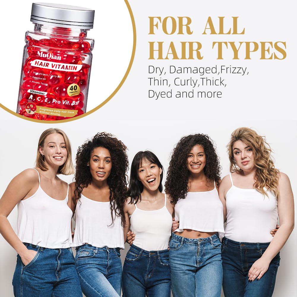 Hair Vitamins Moroccan Oil Capsules for Women & Men