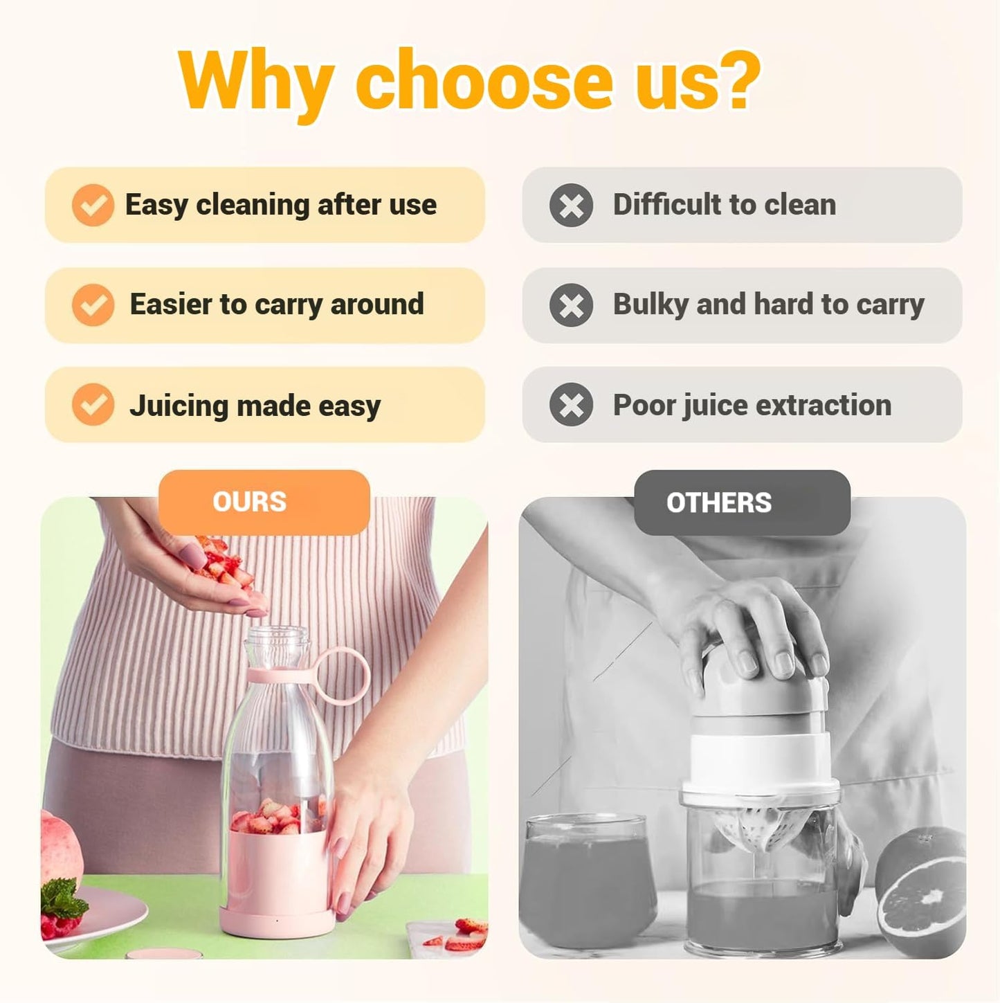 Cordless Personal Blender for Shakes and Smoothies