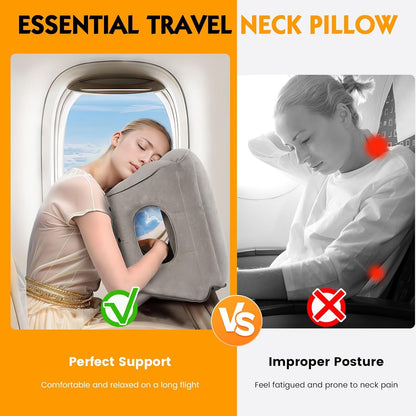 Inflatable Travel Pillow for Traveling