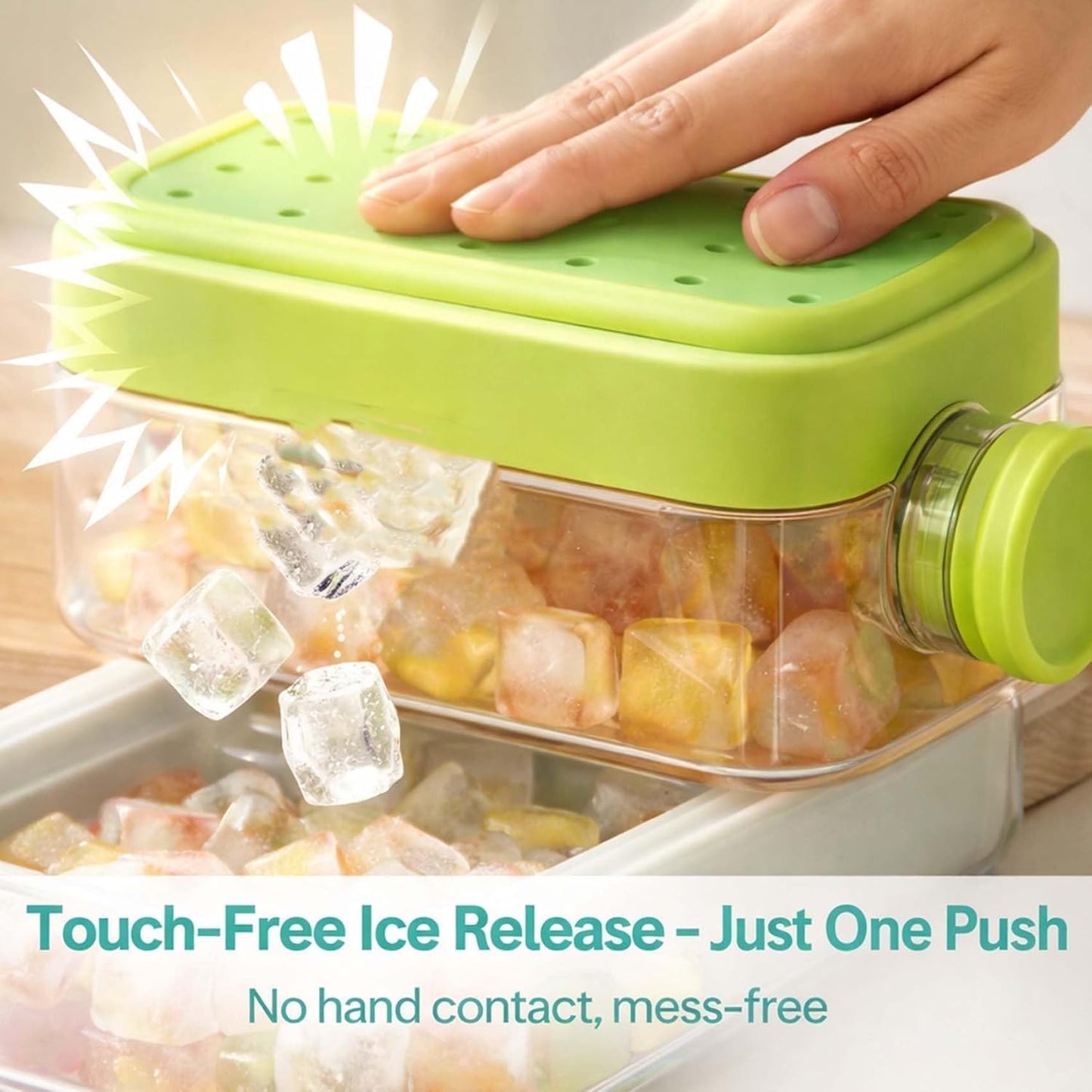 2-in-1 Water Bottle with Silicone Ice Cube Tray