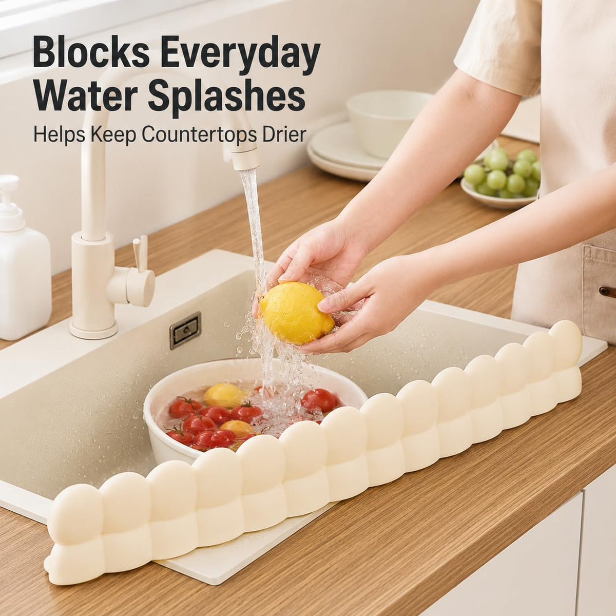 HINLEX Silicone Sink Splash Guard