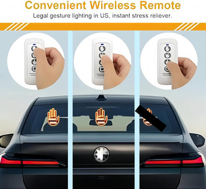 Car gesture light with remote control