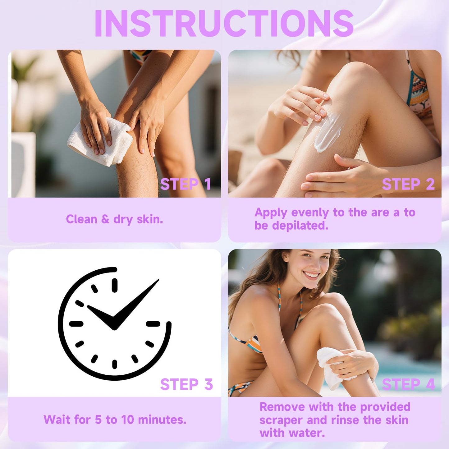 Hair Removal Spray for Men & Women, Gentle Sensitive Skin