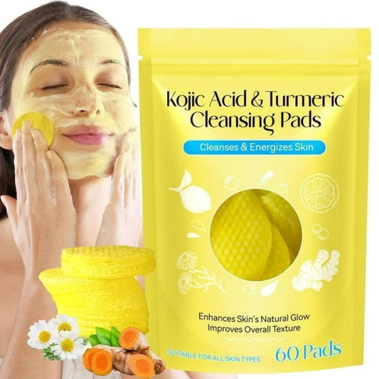 Turmeric Cleansing Pads – Brightening Face Wipes for Glowing Skin(60Pcs)