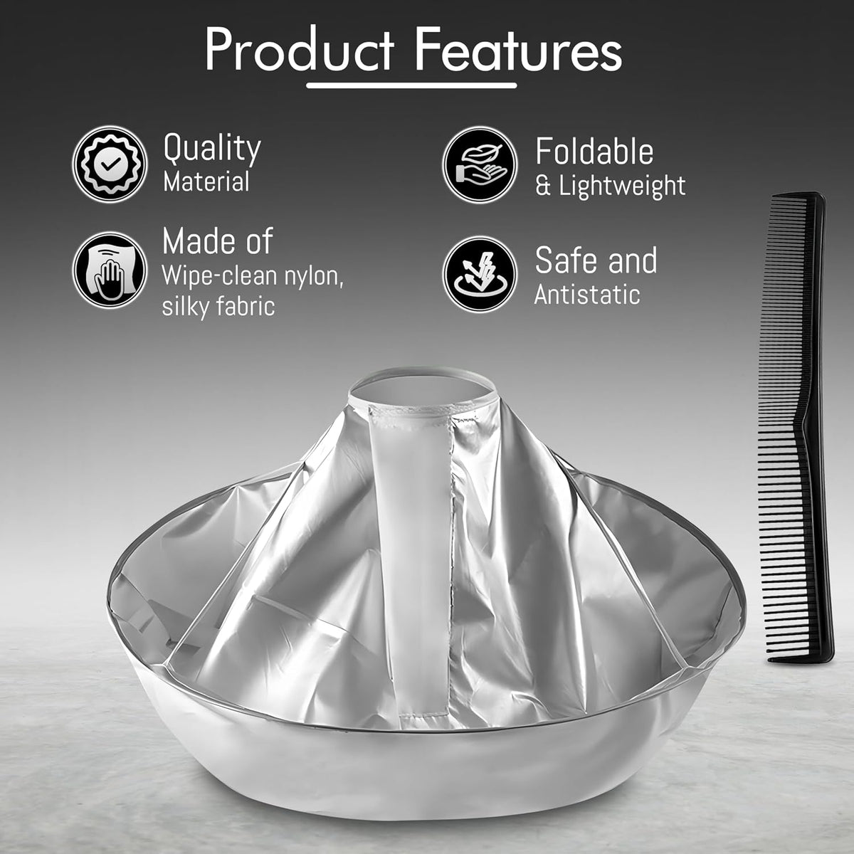 Foldable Haircut Umbrella Cape for Adults