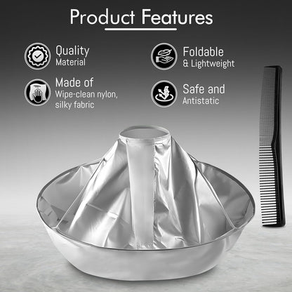 Foldable Haircut Umbrella Cape for Adults
