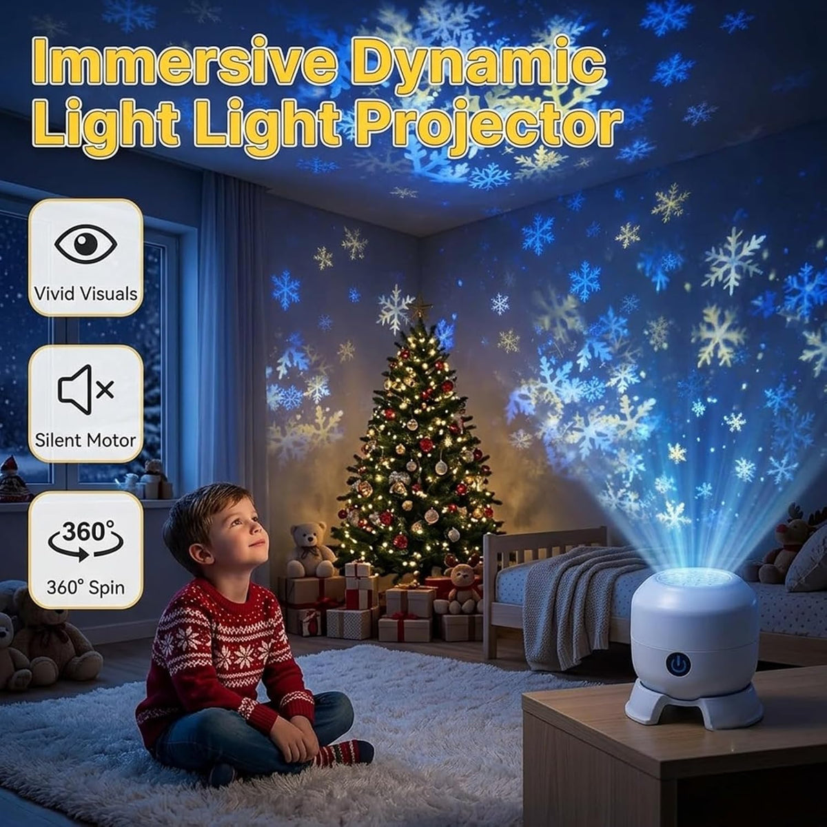 Dynamic Rotating  Christmas Projector Light