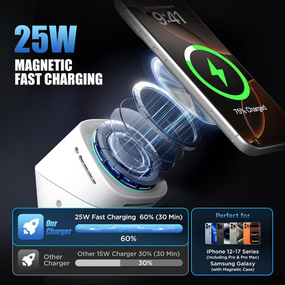 3 in 1 Magnetic Wireless Fast Charging Station