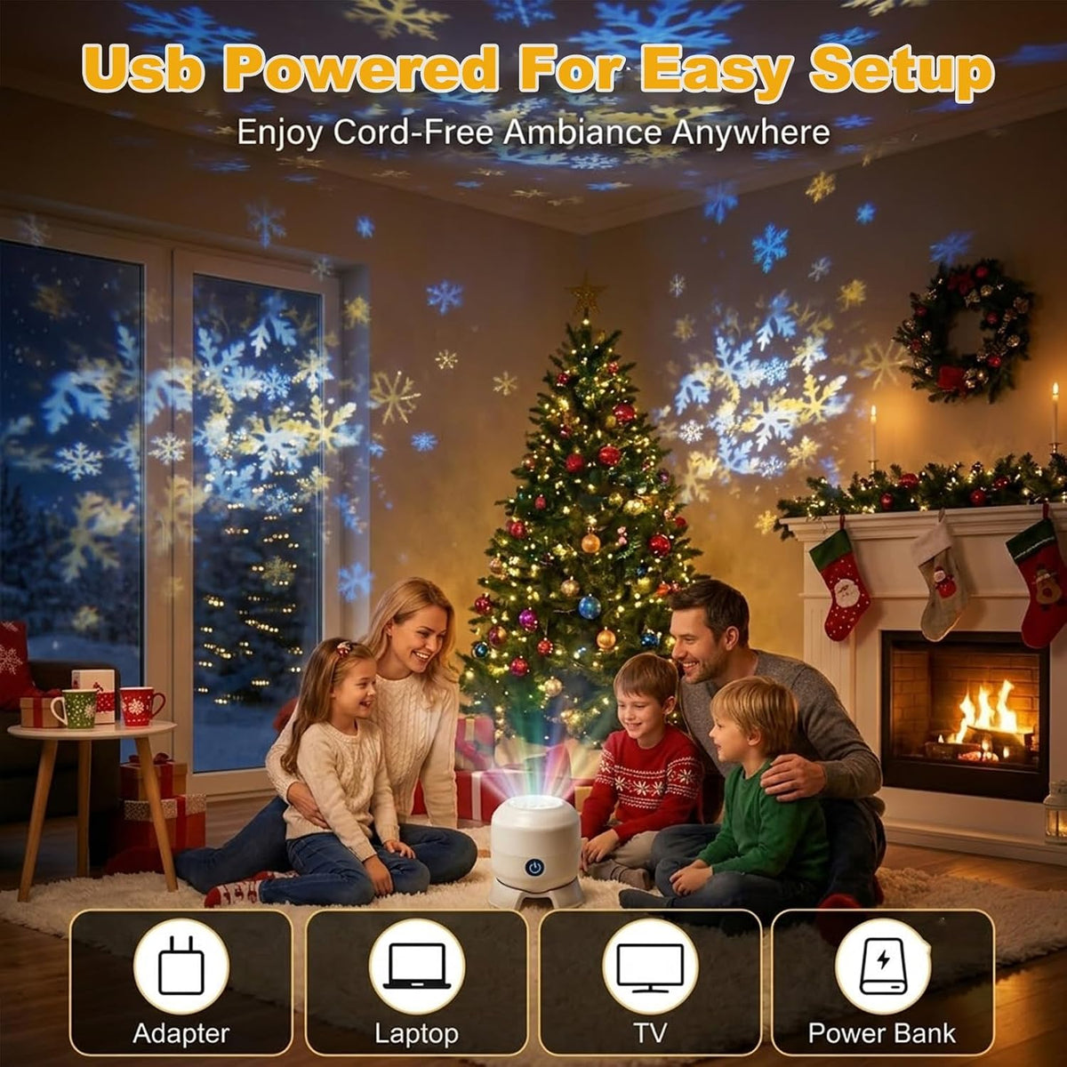 Dynamic Rotating  Christmas Projector Light
