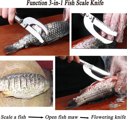 3 In 1 Fish Knife &  scale remover