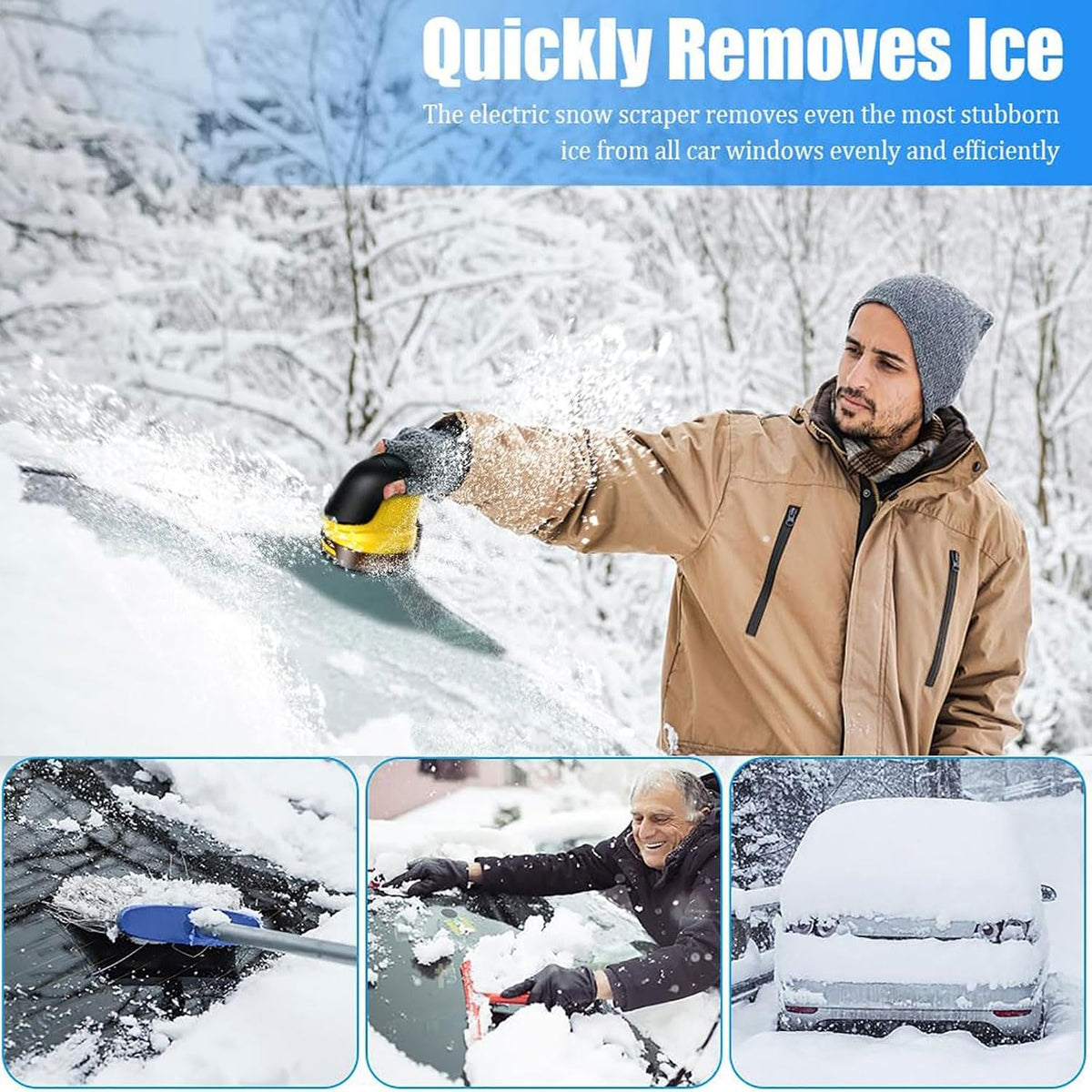 Electric Ice Scraper for Car Windshield