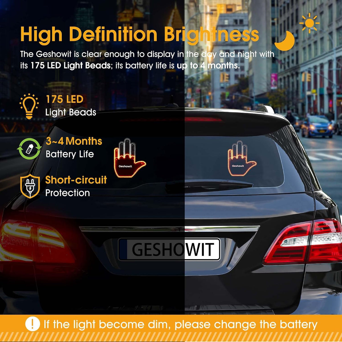 Car gesture light with remote control